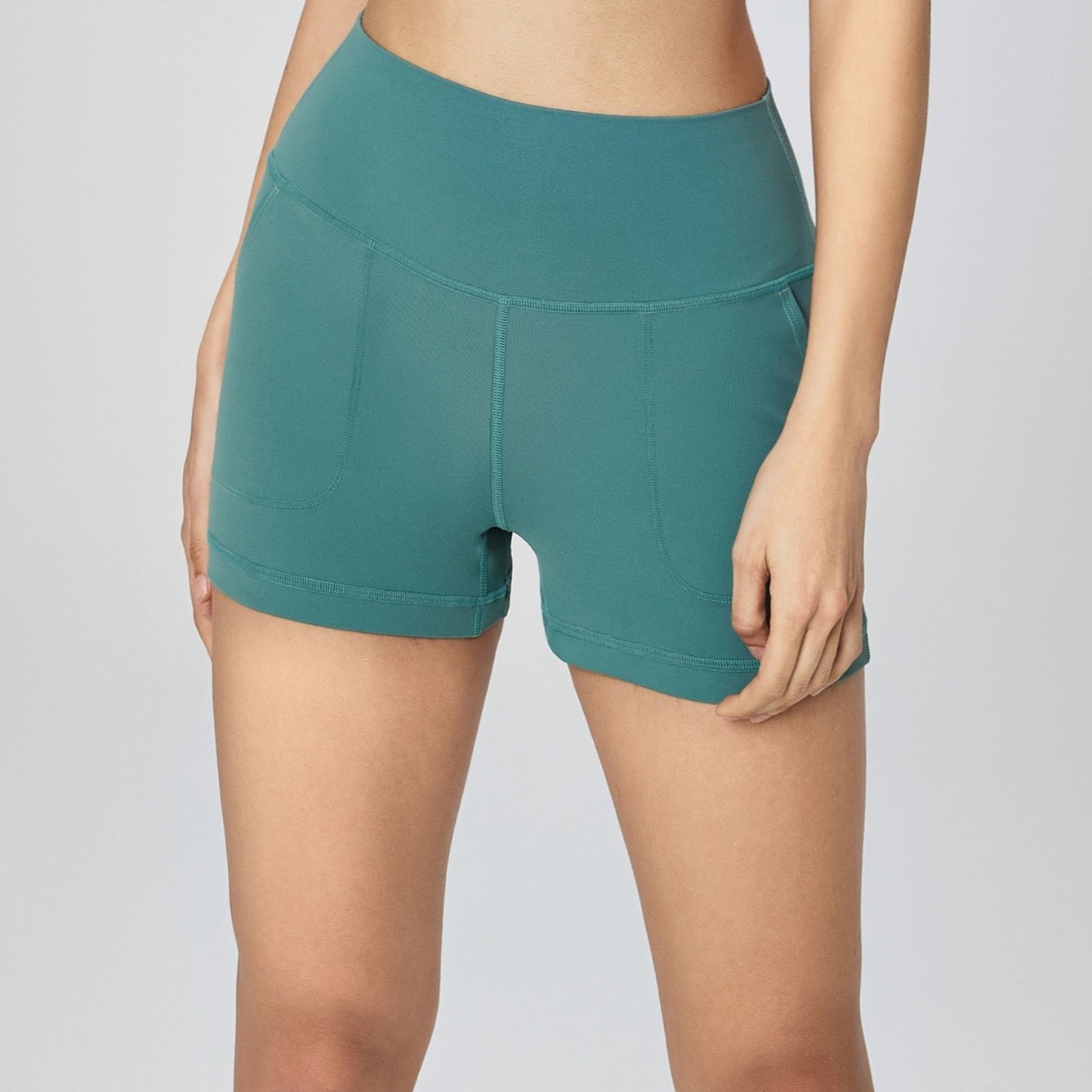 High Waist Shorts with Pockets