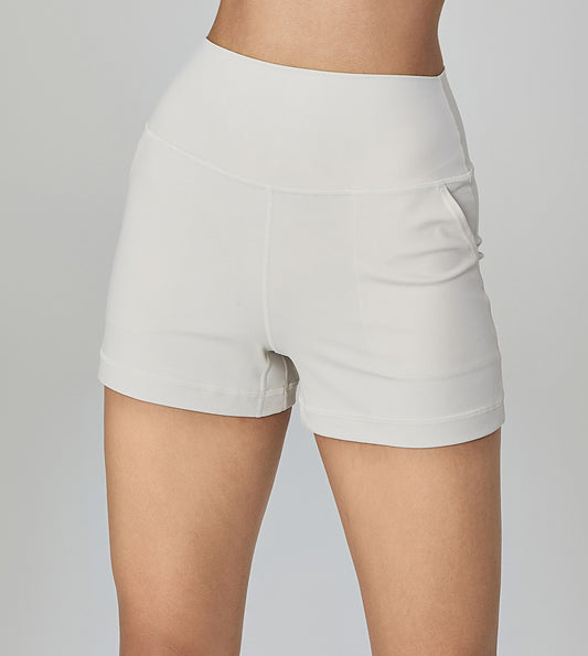 High Waist Shorts with Pockets